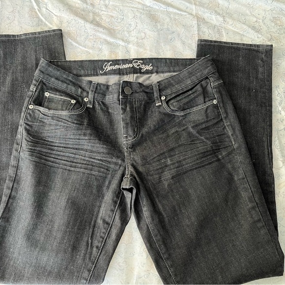 American Eagle Outfitters Black Straight Leg Jeans - Picture 11 of 11